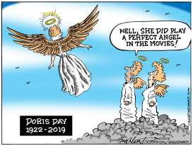 DORIS DAY by Bob Englehart