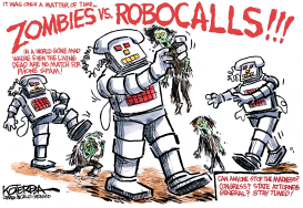 ZOMBIES VS ROBOCALLS by Jeff Koterba