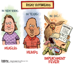 IMPEACHMENT OUTBREAK by Rick McKee