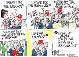 SPEAKER FOR THE SPEECHLESS by Pat Bagley