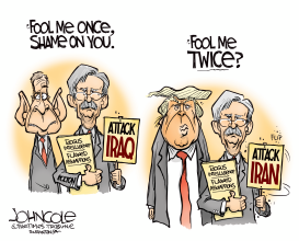 TRUMP AND BOLTON by John Cole