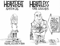 HEARTLESS ABORTION BAN by John Darkow