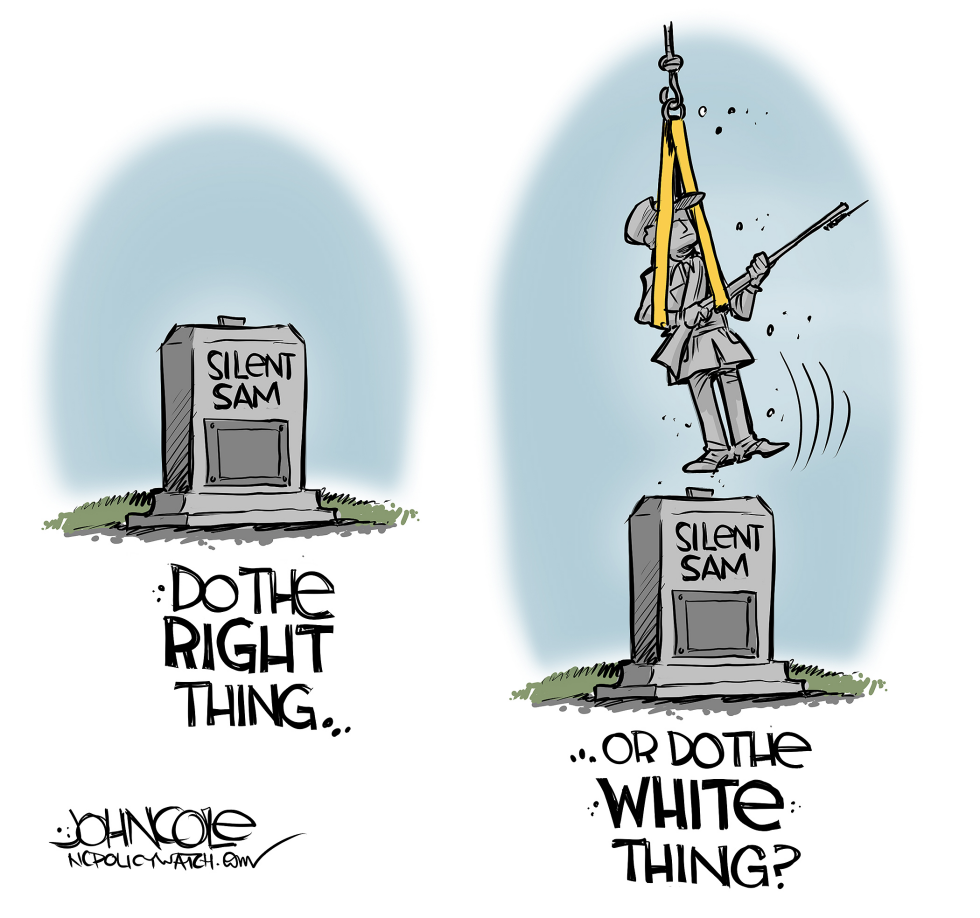  LOCAL NC SILENT SAM'S FUTURE by John Cole