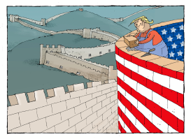 TRUMP TRADE WALL by Nikola Listes