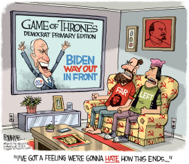 DEMOCRAT GAME OF THRONES by Rick McKee