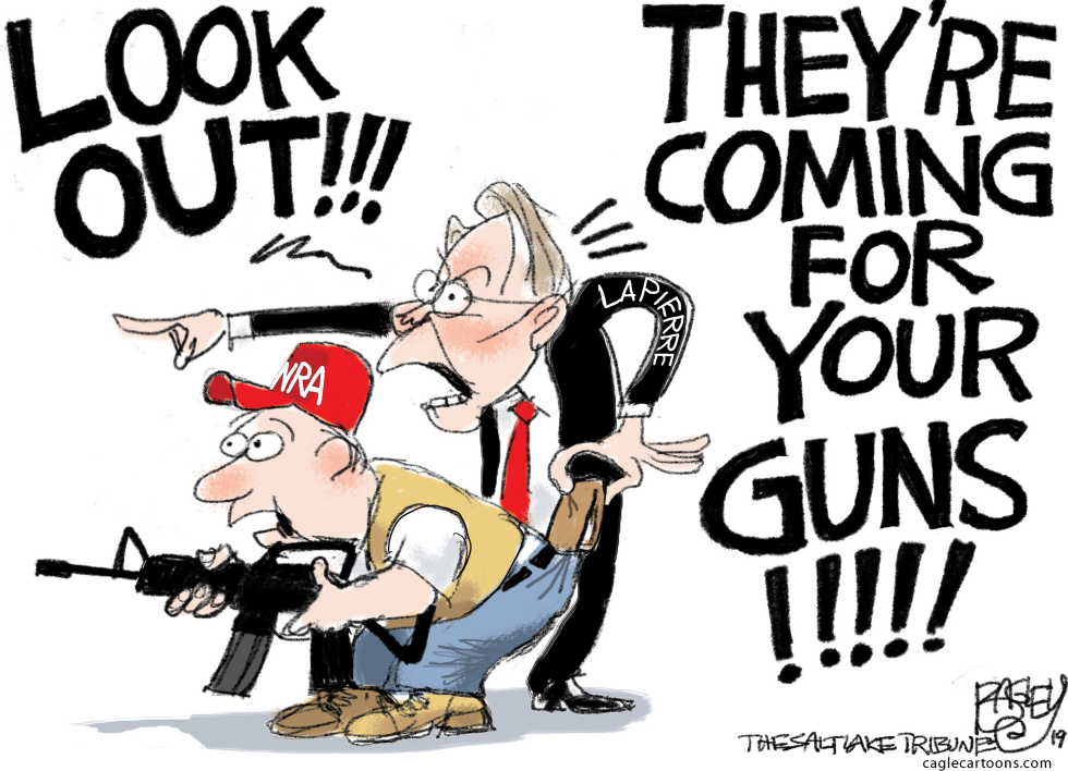  I SCAM THE NRA by Pat Bagley