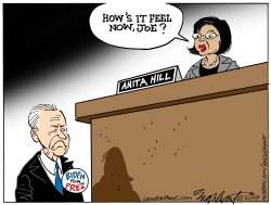 ANIA HILL VS JOE BIDEN by Bob Englehart