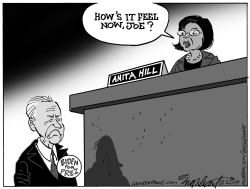 ANITA HILL VS JOE BIDEN by Bob Englehart