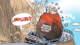 MODI LANDSLIDE VICTORY by Paresh Nath