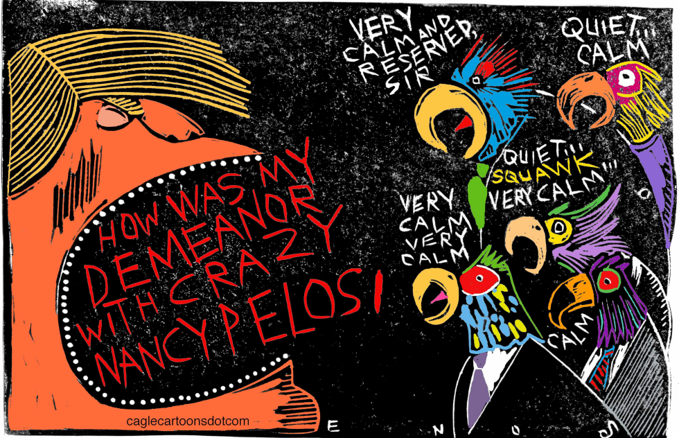  TRUMP AND HIS PARROTS by Randall Enos