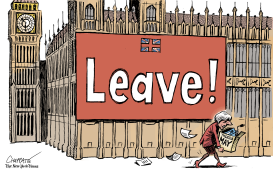 THERESA MAY IS OUT by Patrick Chappatte