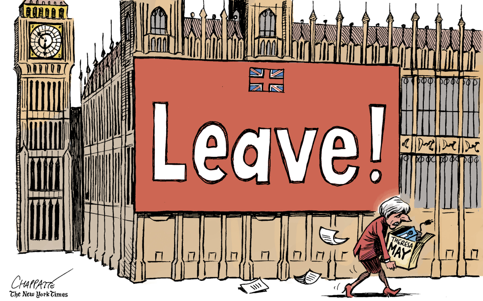  THERESA MAY IS OUT by Patrick Chappatte