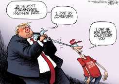 TRUMP COVERUP by Nate Beeler