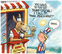 IMPEACHMENT ICE CREAM by Rick McKee