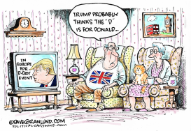 TRUMP D-DAY EUROPE by Dave Granlund