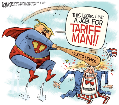 TARIFF MAN by Rick McKee