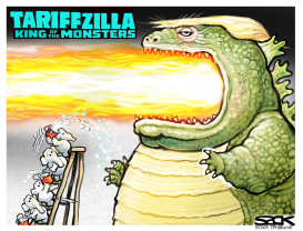 TARIFFZILLA by Steve Sack