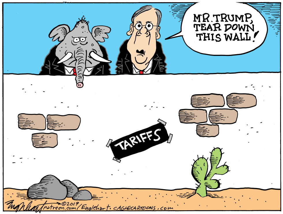  TARIFFS AND THE REPUBLICANS by Bob Englehart