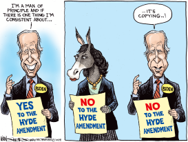 BIDEN AND HYDE AMENDMENT by Kevin Siers