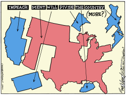 IMPEACHMENT DIVIDE by Bob Englehart