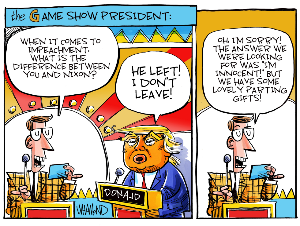  THE GAME SHOW PRESIDENT by Dave Whamond