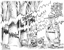 TARIFFS ON MEXICO by John Darkow