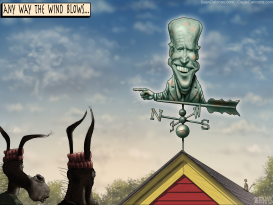 BIDEN WEATHER VANE by Sean Delonas