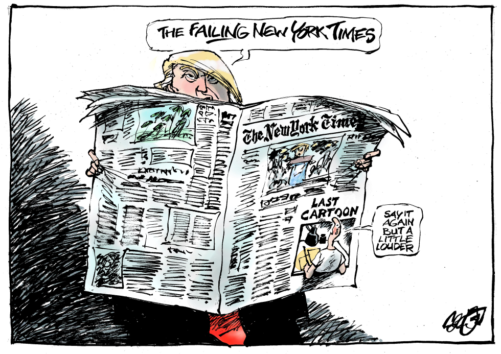  END OF CARTOONS IN NYT by Jos Collignon