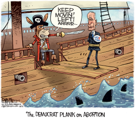 BIDEN ABORTION PLANK by Rick McKee