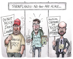 SNOWFLAKES by Adam Zyglis