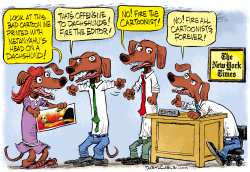 NEW YORK TIMES AND DACHSHUNDS by Daryl Cagle