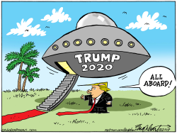 TRUMP CAMPAIGN LAUNCH by Bob Englehart