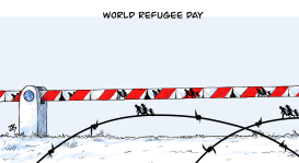 WORLD REFUGEE DAY by Emad Hajjaj