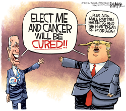 TRUMP BIDEN CURES by Rick McKee