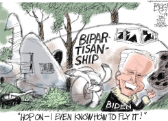 BIPARTISAN BIDEN by Pat Bagley