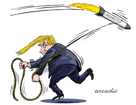 TRUMP ABORTS IRAN ATTACK by Arcadio Esquivel