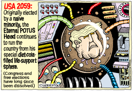 ETERNAL POTUS HEAD by Wolverton