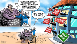 WORLD ON REFUGEES by Paresh Nath