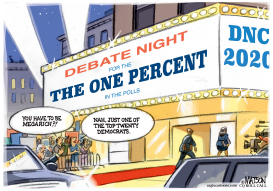 DEMOCRATS DEBATE FOR THE ONE PERCENT by RJ Matson