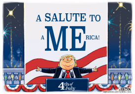 4TH OF JULY TRUMP SALUTE by RJ Matson