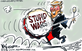 BACK TRACK TRUMP by Milt Priggee