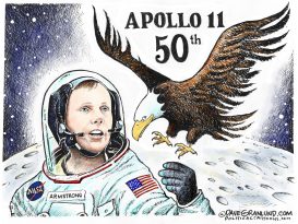 APOLLO 11 TRIBUTE 50TH by Dave Granlund