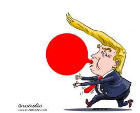 TRUMP AT THE JAPAN G20 SUMMIT by Arcadio Esquivel