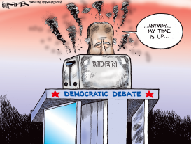 BIDEN AT THE DEBATE by Kevin Siers