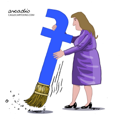 FACEBOOK BROOM by Arcadio Esquivel