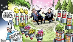 TRUMP AND KIM MEET by Paresh Nath