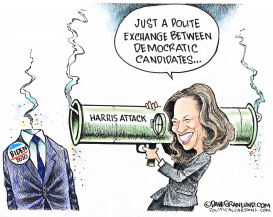 KAMALA HARRIS ATTACKS BIDEN by Dave Granlund