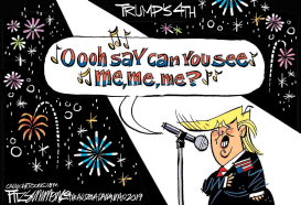 TRUMPS 4TH by David Fitzsimmons