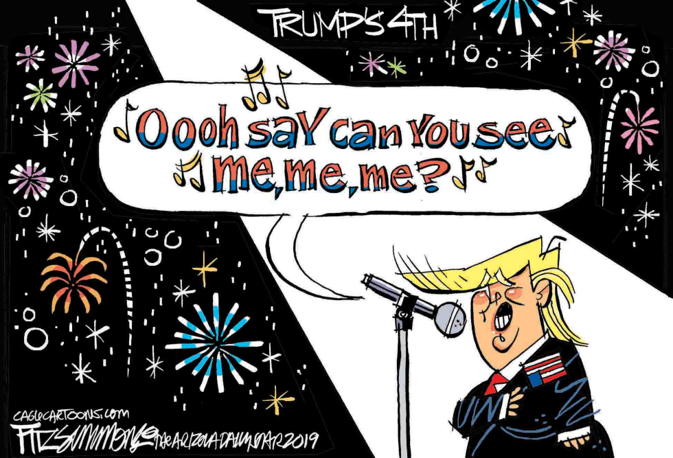  TRUMPS 4TH by David Fitzsimmons