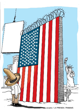 THE NEW WALL OF THE USA  by Arcadio Esquivel